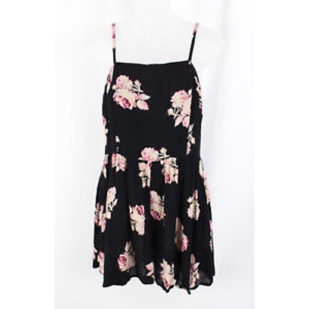 Kimchi Blue Black Floral Romper